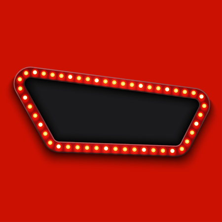 Vector modern retro billboard backgroundのイラスト素材