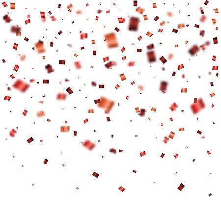 Vector modern festive confetti on white backgroundのイラスト素材