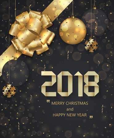 Happy New Year greeting card design.のイラスト素材