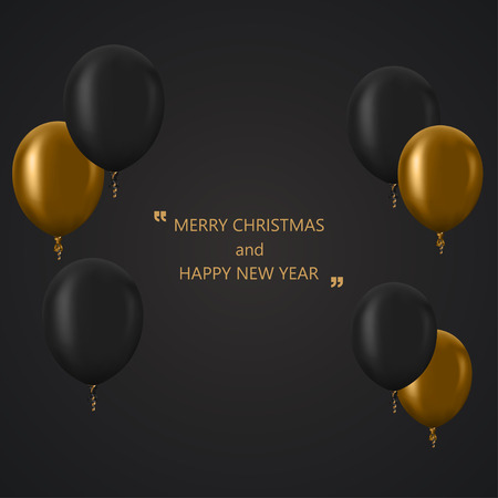 Vector modern Christmas or 2018 Happy New Year winter holiday invitation card background.のイラスト素材