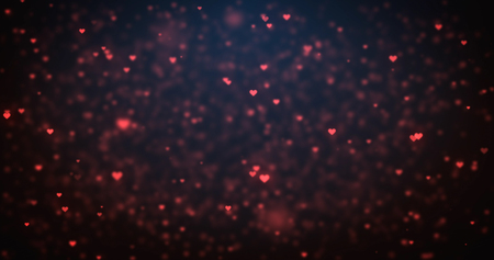 modern red heart icons.の写真素材