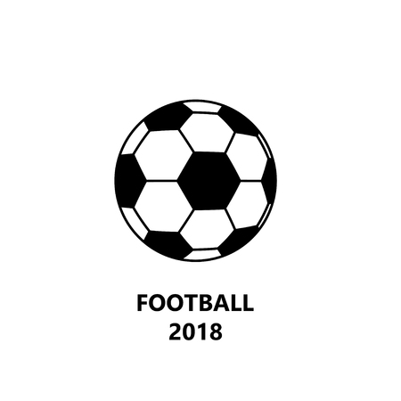football soccer ball icon on white background.のイラスト素材