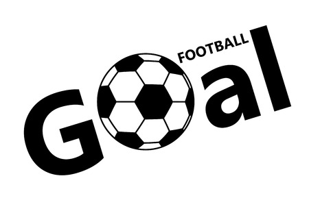football soccer ball icon on white background.のイラスト素材