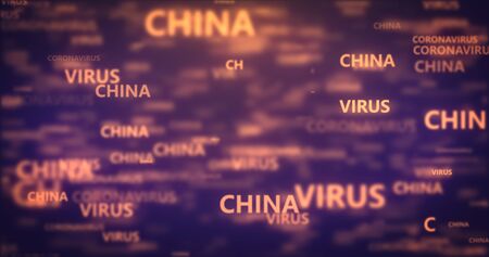 Coronavirus COVID-19 novel coronavirus concept motion background.の写真素材