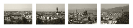 View of Florence from Michelangelo Squareの写真素材