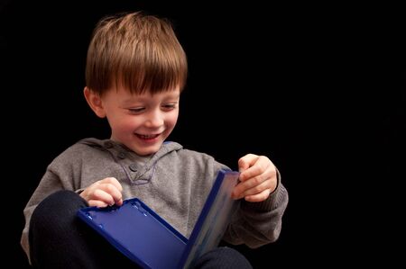 little boy playing