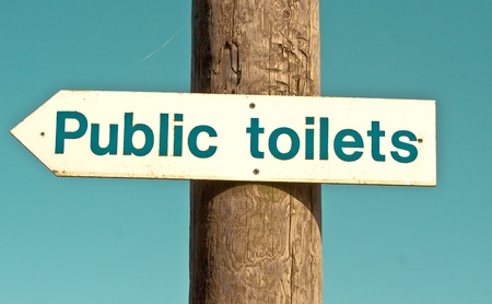 public toilet signの写真素材