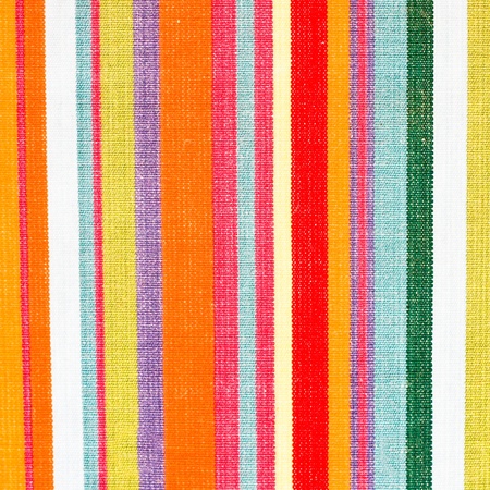 A lovely detailed background image of stripy colorful clothの写真素材