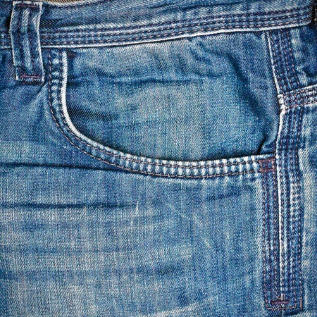 Detailed image of the pocket of denim jeansの写真素材
