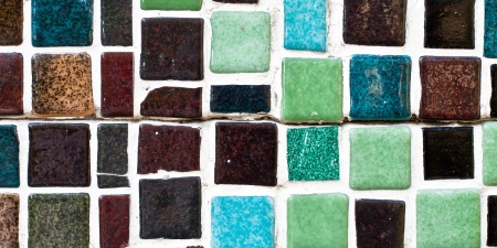 Multicolored ceramic tiles as a background imageの写真素材