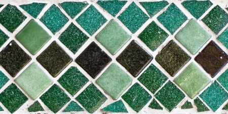 Green and brown tiles as a background imageの写真素材