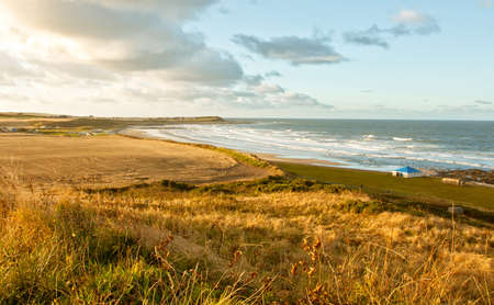 Cullen bay in the north of Scotlandの写真素材