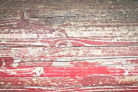 Red painted wood as a detailed background imageの写真素材