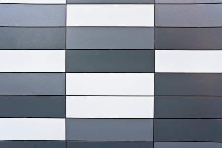 Grey and white rectangle tiles as a backgroundの写真素材