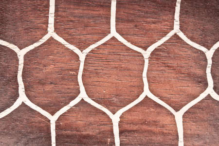 Wood background with a white line pattern