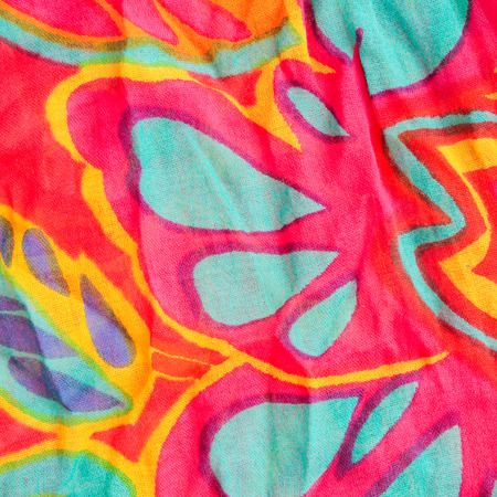 Colorful pink and blue cotton as a backgroundの写真素材