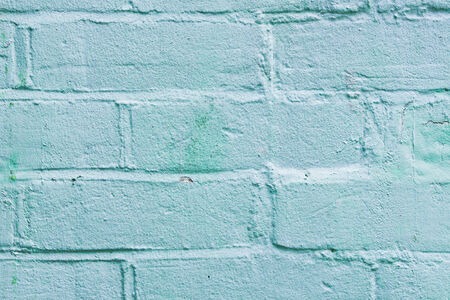 Close up of part of a blue brick wallの写真素材