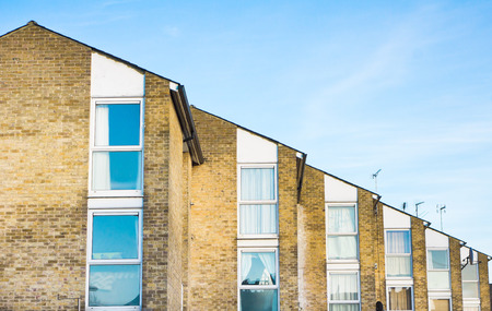 Row of apartments in Cambridge, UK
