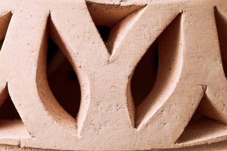 Close up of an arabian clay lanternの写真素材