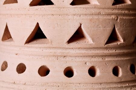 Close up of an arabian clay lanternの写真素材