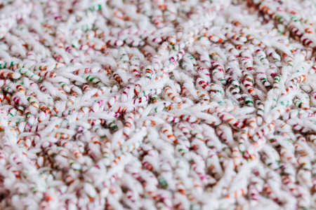 Colorful wool knitwear close up as an abstract macroの写真素材