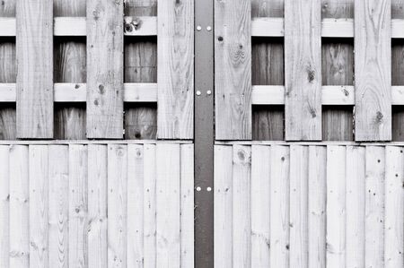 Part of a modern wooden fance as backgroundの写真素材