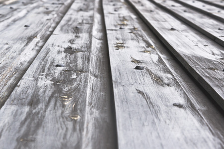 Wooden panels as a background image with shallow depth of fieldの写真素材