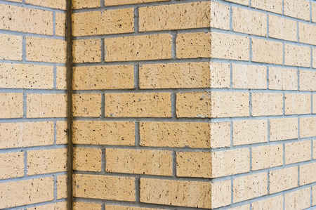 Part of a modern brick wall as a background imageの写真素材