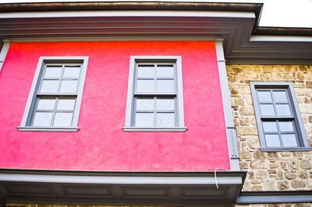 Renovated traditional Ottoman houses in Turkey