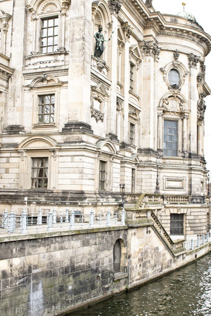 Berlin Cathedral on Museum Island, adjacent to the Spree riverのeditorial素材