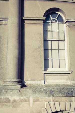 Part of the exterior of a historic building in the UKのeditorial素材