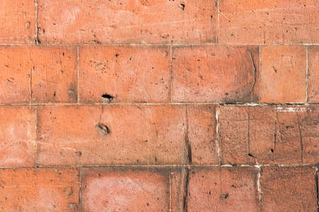 Part of a red brick wall as a background