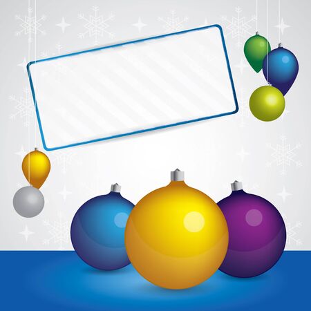Christmas background with banner for textのイラスト素材
