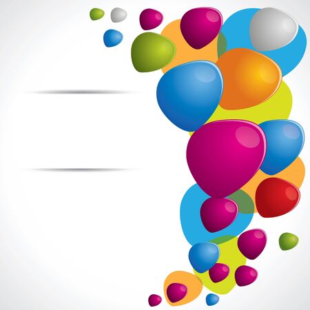 Brochure background composition with colorful bubblesのイラスト素材