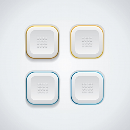 Detailed UI buttonsのイラスト素材