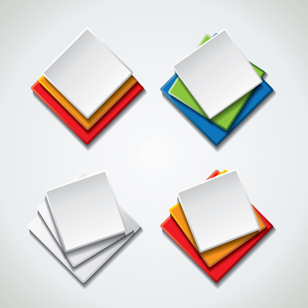 Vector banners, iconsのイラスト素材