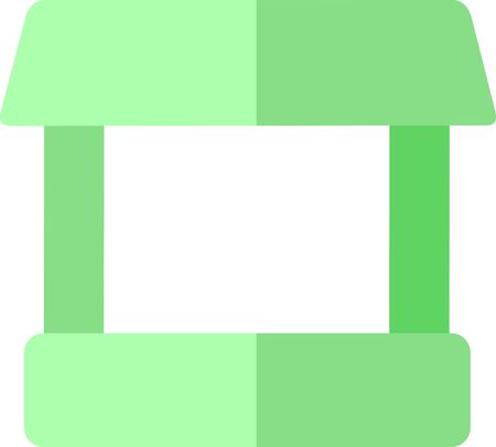 illustration vector icon of Sales Booth with a flat style , perfect for online store, etcのイラスト素材