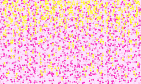 Light Pink, Yellow vector backdrop with dots. Illustration with colorful abstract circles. Design for your ad, bookletsのイラスト素材
