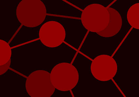 Dark red vector background with spots. Illustration with set of shining abstract circles. Design for poster, banner of websites.のイラスト素材