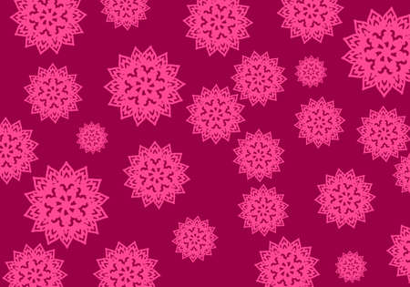 Light red vector flower texture. illustration with balinese flower pattern. Design for your businessのイラスト素材