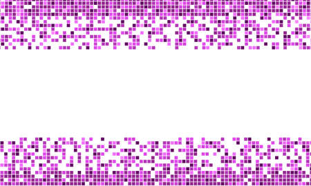 White background with purple square pattern mosaic. Modern design for your website, wallpaper, banner.のイラスト素材