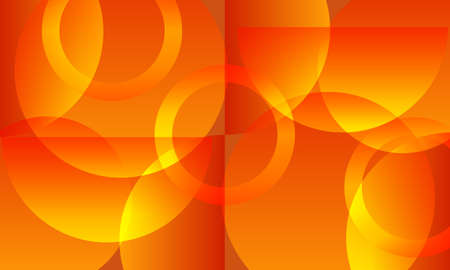Abstract orange circle overlapping layer background. Completely new design for your business.のイラスト素材