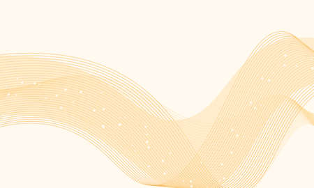 Abstract orange lines wave background. Pattern for banner.のイラスト素材