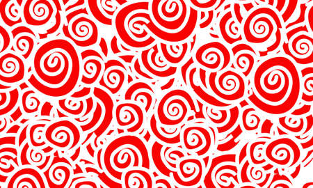 Abstract red and white swirl form. Pattern for your business websites.のイラスト素材