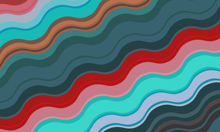 Colorful wave line background. Best smart design for your business.のイラスト素材