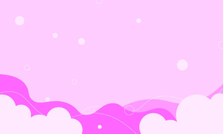 Abstract pink wave, cloud and circle background. Best smart design for your business.のイラスト素材