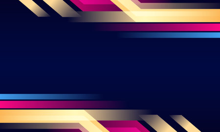 Abstract blue, pink and yellow stripes background. Vector illustration. New design for business advert.のイラスト素材