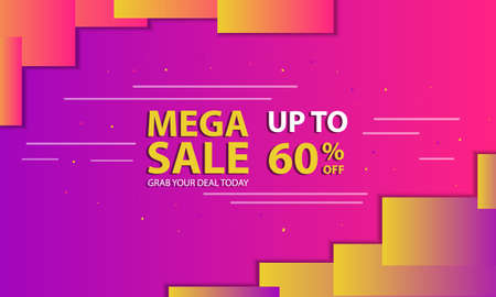 Sale banner back ground with geometric shape. Vector illustration.のイラスト素材
