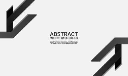 Abstract modern background with black stripes. Vector illustration.のイラスト素材