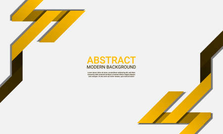 Abstract modern background with yellow stripes. Vector illustration.のイラスト素材